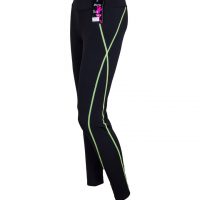 Tights-Black-Green stripe