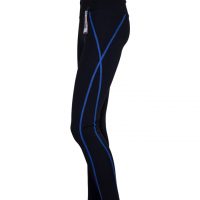 Tights-Black-Blue stripe